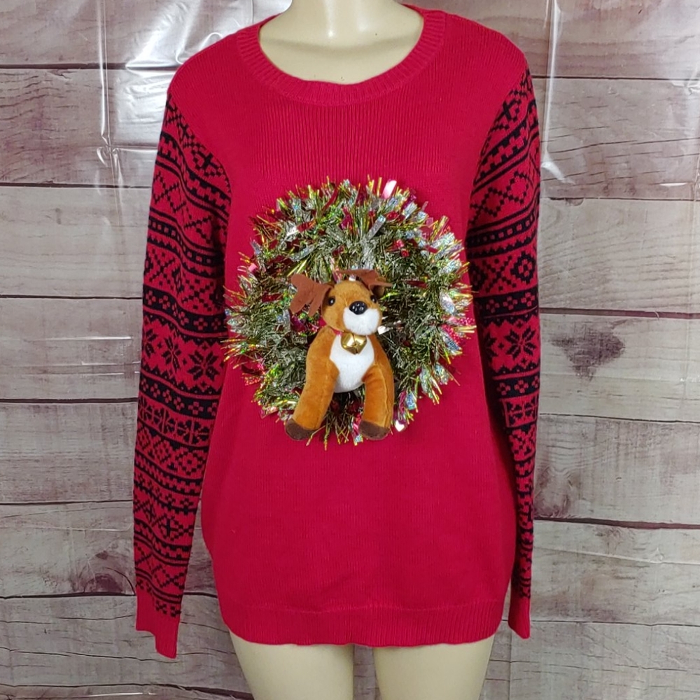 UGLY CHRISTMAS SWEATER 3D SIZE XL